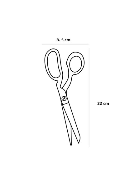 Nazarone Green Handled Multi-Purpose Scissors No:8