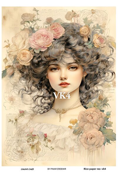 LİNEART ورق ديكوباج نحاسي - موديل VK4، 29x42 سم