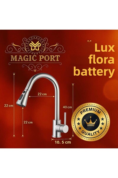 MAGIC PORT Fsm Lux Flora Spiral Kitchen Faucet Spiral Kitchen Sink Faucet. 5 Years Warranty