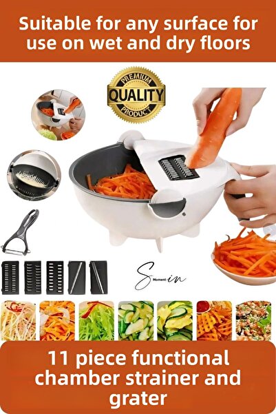 Svein 11 قطعة مصفاة وظيفية من الفولاذ المقاوم للصدأ مع مكعبات غرفة المبشرة لس...