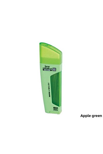Serve ممحاة مزدوجة قابلة للانزلاق بطول 0.5 مم باللون الأخضر