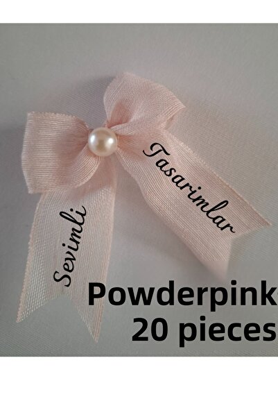 SEVİMLİ TASARİMLAR شريط كتان نابولي جاهز مع تفاصيل لؤلؤية (20 قطعة)