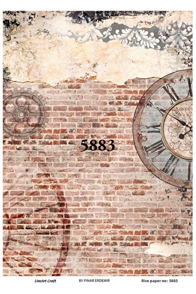 LİNEART Lineart Brass Decopage Paper No:L5883