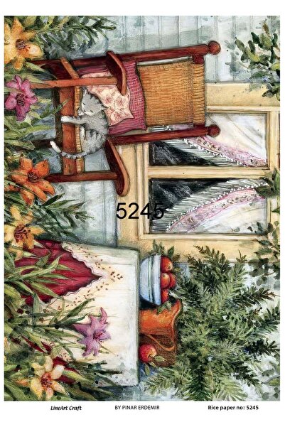 LİNEART ورق ديكوباج نحاسي Lineart رقم: L5245