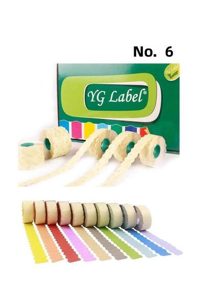 YG LABEL 42 role (1 cutie) Etichetă Meto nr. 6 culoare 42x1500 buc Albastru d...