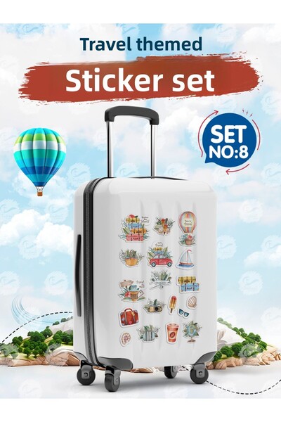 t tuğset etiket ملصق ملصق حقيبة السفر بطابع السفر S8 (كتاب حقيبة الهاتف والكم...