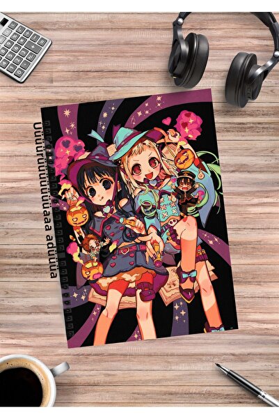 mertfigur Caiet cu spirală A5 (50 coli) cu anime Hanako Kun Nene Akane, legat la toaletă