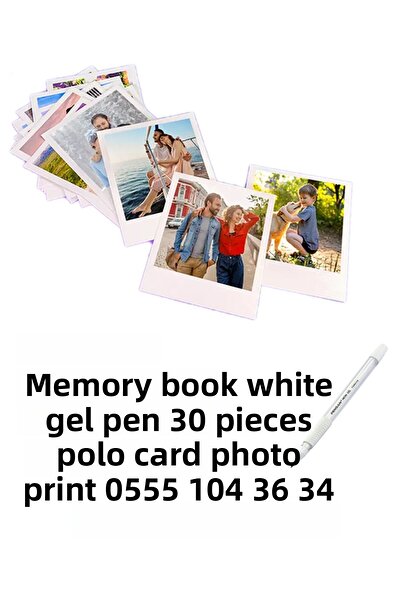 Soykan Our Story Memory Book + 30 Pola Card Photo Printing + White Gel Pen