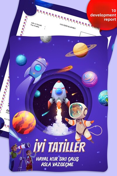 colortouch Θήκη Βιβλίου Αναφορών Ανάπτυξης Παιδιών Νηπιαγωγείου Α4 με θέμα το...