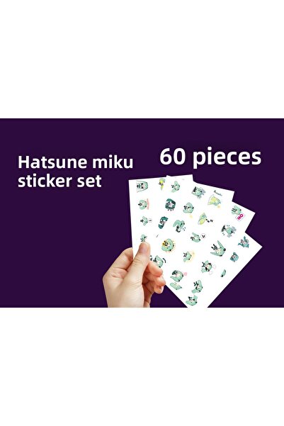 Akumastik Set de 60 de autocolante Anime - 2 cm