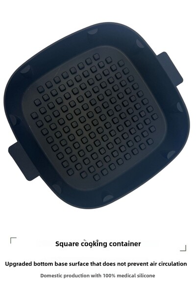 harım Airfryer Upgraded Air Flow Base Silicone Square Baking Mold