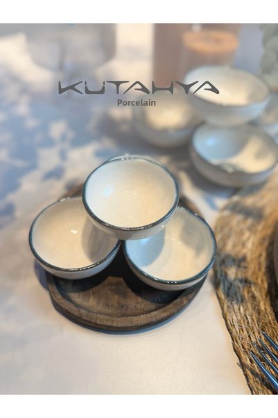 Kütahya Porselen Palmiye Multi 4 Piece 8 cm Bowl 80794