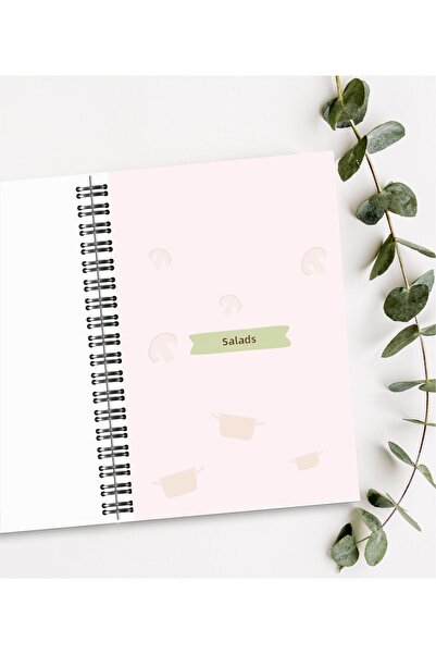 BULUT DİJİTAL دفتر وصفات الطبخ / 100 ورقة / 15 سم × 21 سم