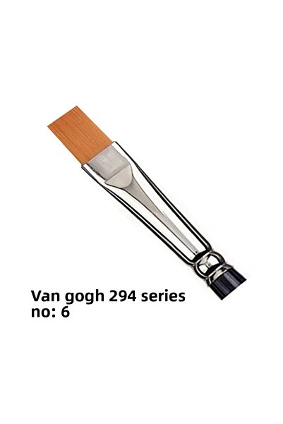 Van Gogh سلسلة 294 - فرشاة قطع صناعية مسطحة رقم 6
