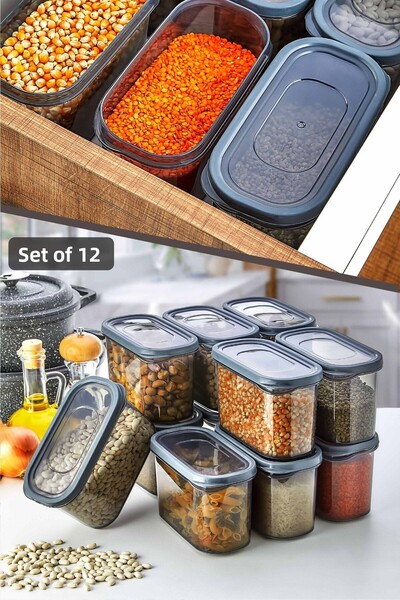 HOMENIVA Nivabox Set of 12 Food Storage Container 1000ml (12x1000ml) – Drawer...