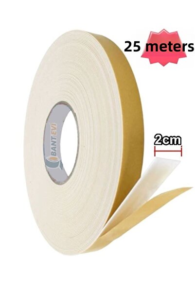 BANT EVİ Ταινία Αφρού Διπλής Όψης 20mmx25m Ταινία Αφρού Διπλής Όψης 2cm
