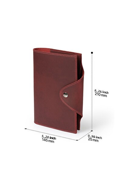 LONDO Medium Size Genuine Leather Organizer Notebook