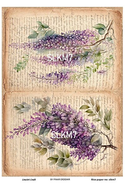 LİNEART Lineart Rice Decopage Paper Slkm7 29X42Cm