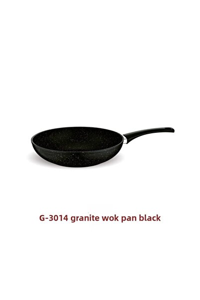 FMS Black Granite Wok Pan - 28 Cm
