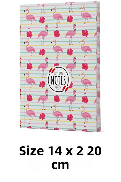 dokuzyayinlari VIVAGO ART FLAMINGO 2 - دفتر ملاحظات مخطط 14 × 20 سم مع حقيبة ...