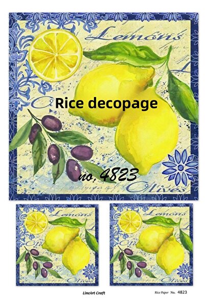 LİNEART ورق ديكوباج نحاسي رقم: 4823 - 29 × 42 سم