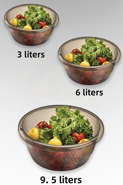 Pink Cat Kitchen 3-Piece Basin Set - Multi-Purpose Basin - Dish Basin 9.5-6-3 Liters