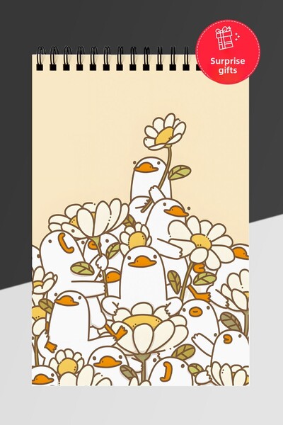 Anime Marketi Sweet Animals Themed Daily Planner A5 Spiral Notebook 50 Sheets