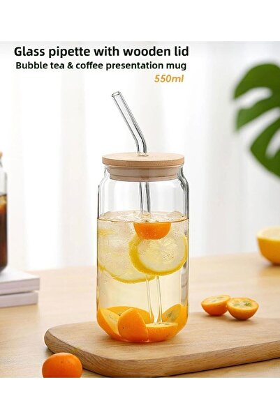 M Mimoza Park كوب تقديم قهوة وشاي فقاعات من البورسليكات سعة 550 مل - مقاوم لل...