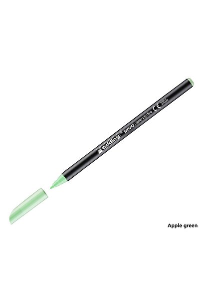 Double A, Edding قلم رسم Edding 1200 ذو رأس رفيع باللون الأخضر التفاحي (089)