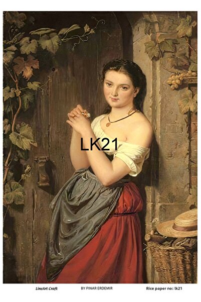 LİNEART ورق ديكوباج نحاسي مقاس 29 × 42 سم - رقم: LK21