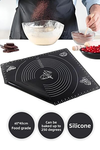 Vi Caro Giant Size Multi-Purpose Silicone Dough Rolling Mat 65*45 Cm