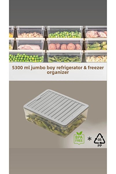 VİZYON حاوية تخزين للتجميد العميق، منظم للثلاجة، حاوية للثلاجة، حاوية للميكروويف