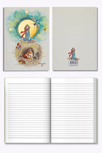 denden 17x24 Cm Slot Hard Cover Notebook