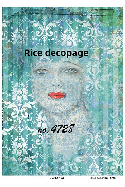 LİNEART ورق ديكوباج نحاسي Lineart رقم: L4728 - 29x42 سم