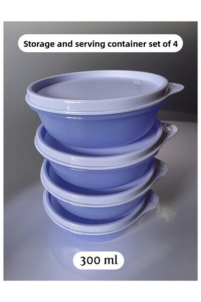 Tupperware Candy Containers, Lilac Storage and Serving Container Set of 4 300 ml