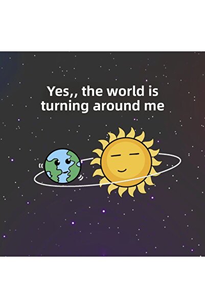 PAKLON The World Turns Around Me Spiral Notebook A5