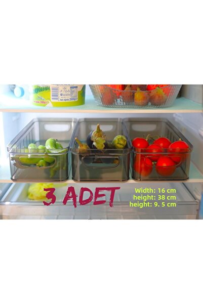 Turnberry 3-Piece Refrigerator and Vegetable Fruit Organizer - Makeup Organizer and Closet Organizer