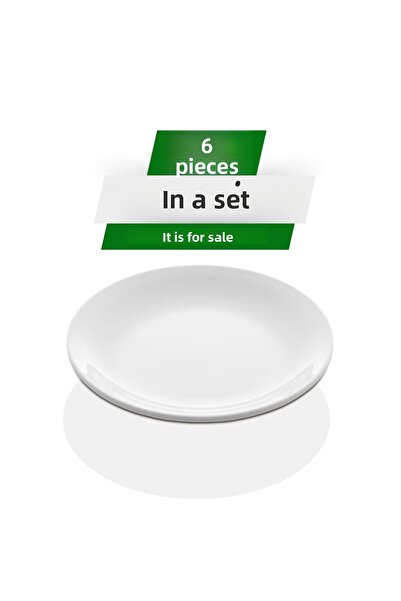 Alezy 586 Göreme Melamine Thermostar International Service Plate 21 cm White