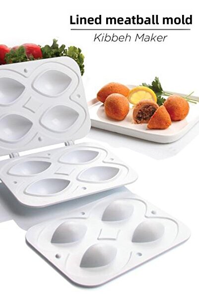 GELİNHOMES قالب كرات اللحم المحشو العملي، جهاز كرات اللحم المحشو، قالب كرات ا...