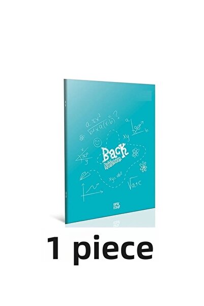 tüftürük Gıpta Gıpta Back Saddle Stitching Plastic Cover Notebook A4 60 Sheets Checkered