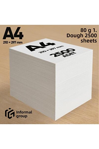 İnformal Yayınları Informal Copy Paper Premium Quality A4 80 Gr 2500 Sheets 1...