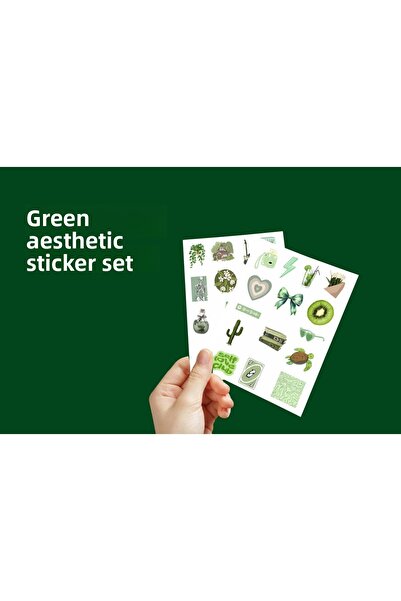 Akumastik Vsco Verde Estetic Planner Bullet Journal Laptop Notebook Set de au...