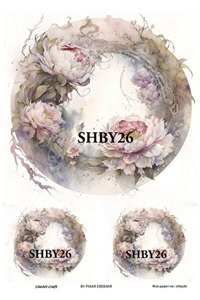 LİNEART ورق ديكوباج نحاسي - رقم: SHBY26 29x42 سم