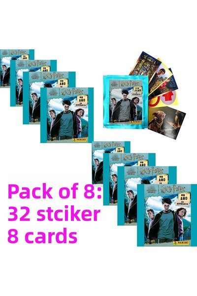 Panini ملصق لمدة عام في هوجورتس - ملصق هاري بوتر، 8 عبوات