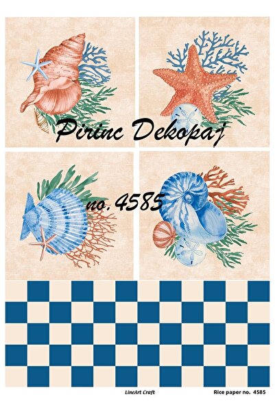 LİNEART ورق ديكوباج نحاسي Lineart رقم: L4585 - 29x42 سم