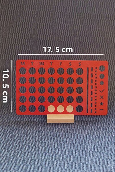 Karmelom Studio Minimal Weekly Drawing Template Ruler - Habit and Goal Calend...