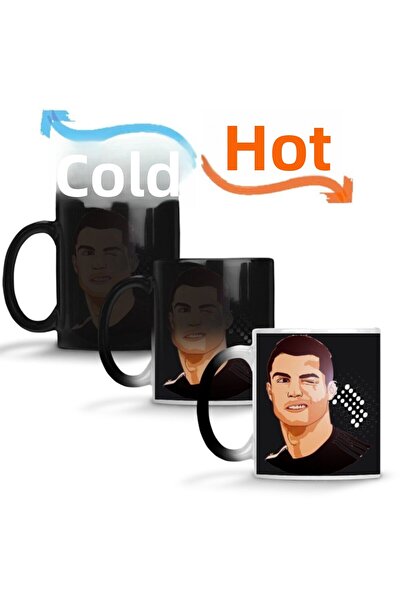 Baskı Dükkanı كأس كريستيانو رونالدو السحري من البورسلين