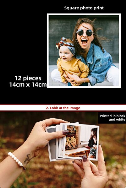Bytwo 12 BUCĂȚI 15X15 IMPRIMARE FOTO - IMPRIMARE FOTO PĂTRAT