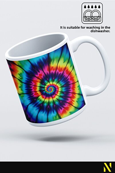 nilizma Batik Patterned Colorful Mug – 330 ml Mug |   Stylish and Durable Design