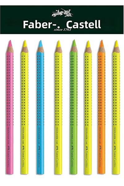 Faber Castell مجموعة هايلايتر للجسم الخشبي مكونة من 8 قطع